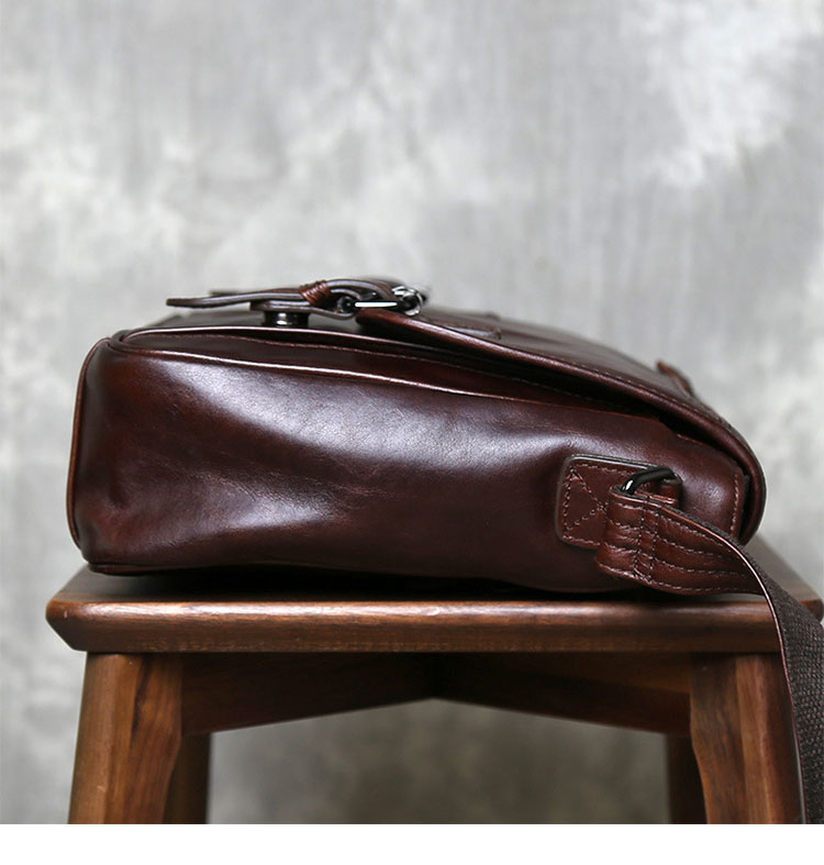 Whatna アンティーク風合い鞣し天 然 牛革 ワンショルダー メンズ 斜めがけボディバッグ クラッチ 肩掛け 手提げ A4サイズ収納可結婚式  ビジネス フォーマル 冠婚葬祭 2049-2