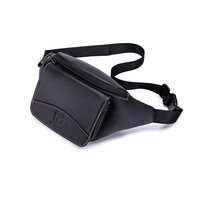 Whatna 牛革 ウエストポーチ ウエストバッグ メンズ ミニショルダーバッグ 男女兼用 厚手 本革 斜めがけ ボディバッグ ワンショルダー 軽量 黒 ブラウン002