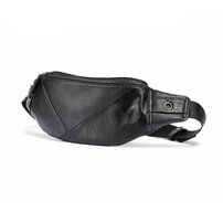 Whatna 3way 革 ボディバッグ・ワンショルダーバッグ メンズ ウエストバッグ 斜め掛け 軽量 スポーツバッグ 撥水 レザー バッグ 自転車 サイクリング ツーリング アウトドア 遠足 旅行 通勤 通学 黒 ブラウン(1761+7)