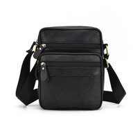 whatna 牛革 ミニショルダーバッグ 縦型 メンズ ポシェット ポーチ 本革 軽量 小型 小さめ人気型 耐久性メッセンジャーバッグ レザー 斜め掛け ビジネス 通学 通勤鞄 軽量 実用 自転車 かばん男性用 ブラウン 黒8206