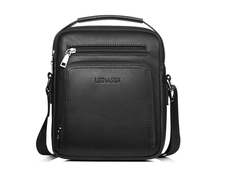 Whatna 2way 革 ショルダーバッグ メンズ ポシェット メッセンジャー