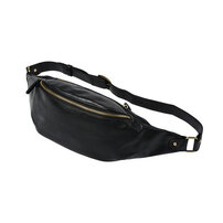 Whatna 3way 革 ボディバッグ・ワンショルダーバッグ メンズ ウエストバッグ 斜め掛け 軽量 スポーツバッグ 撥水 レザー バッグ 自転車 サイクリング ツーリング アウトドア 遠足 旅行 通勤 通学 916-黒 ブラウン 全2色