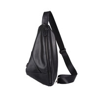 Whatna 2way 革 ボディバッグ・ワンショルダーバッグ メンズ 斜め掛け ipad収納可 軽量 スポーツバッグ 撥水 レザー バッグ 自転車 サイクリング ツーリング アウトドア 遠足 旅行 通勤 通学 黒 ブラウン(1777)