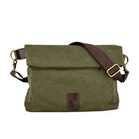 whatna 帆布口折れショルダーバッグ メンズ ポシェット 人気型 耐久性 キャンバス メッセンジャーバッグ 斜め掛けA4サイズ対応 通学 通勤鞄 軽量 実用 自転車 かばん男性用 全4色 137