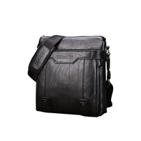 whatna ショルダーバッグ メンズ ポシェット メッセンジャーバッグ 斜め掛け 皮 革 人気型 耐久性 縦型 iPad 収納通学 通勤鞄 軽量 実用 自転車 ビジネスバッグ かばん男性用 黒 ブラック ブラウン（15036）