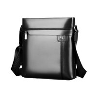 Whatna 2way 革 ショルダーバッグ メンズ ポシェット縦型iPad 収納可 人気型 耐久性 革 レザー 縦型 ビジネスバッグ メッセンジャーバッグ 斜め掛け 黒 ブラック ブラウン 全2色（HA-028）