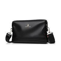 Whatna 3way ショルダーバッグ メンズ バッグ メッセンジャーバッグ小さめ iPad 収納可 人気型 耐久性 皮 革 レザー 斜めがけ バッグ 男性用 紳士用 黒 ブラウン（L309）