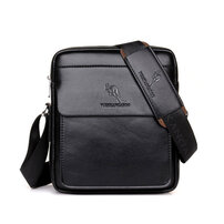 Whatna 革 ショルダーバッグ メンズ ポシェット縦型 iPad 収納可 人気型 耐久性 レザー ビジネスバッグ メッセンジャーバッグ 斜め掛け 全2色（HA-026）