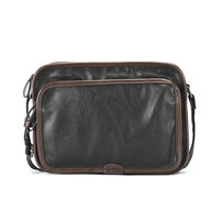 Whatna ショルダーバッグ メンズ メッセンジャーバッグ大容量 盗難防止 皮 革A4 サイズ 収納 通学 通勤鞄 軽量 実用 自転車 かばん男性用（6885）