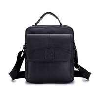 Whatna 2way 牛革 ショルダーバッグ メンズ ポシェット 本革 本皮 レザー 縦型 ビジネスバッグ メッセンジャーバッグ 斜め掛け iPad 収納約25*10*28cm 黒ブラウン全2色（91201）