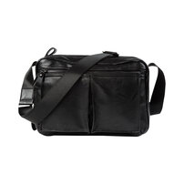 Whatna ショルダーバッグ メンズ メッセンジャーバッグ 大容量 盗難防止 皮革 A4 サイズ 収納 通学 通勤鞄 軽量 実用 自転車 かばん男性用（6658）