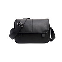 Whatna フラップ ショルダーバッグ メンズ メッセンジャーバッグ A4 大容量 盗難防止 皮 革 ビジネス 通勤 通学 斜めがけ バッグ ワンショルダーバッグ 軽量 実用 自転車 かばん男性用 ブラウン 黒（9874）