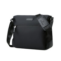 Whatna ショルダーバッグ メンズ メッセンジャーバッグ 横型 A4 オックスフォード布 防水 耐磨耗 ビジネスバッグ 小さい 斜めがけ バッグ 男性用 紳士用 黒 ブルー（k1088）