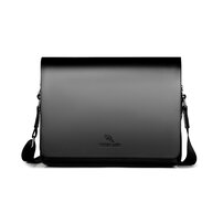 whatna フラップ ショルダーバッグ メンズ ビジネスバッグ 縦型 横型A4大容量 盗難防止 革 皮 フォーマル ビジネス 通勤 通学 カジュアル 斜めがけ バッグ メッセンジャーバッグ軽量 実用 自転車 かばん男性用 ブラウン 黒（HA-003）