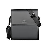 Whatna フラップ ショルダーバッグ メンズ メッセンジャーバッグ 横型 A4 9.7インチipad収納可 皮 革 ビジネスバッグ 小さい 斜めがけ バッグ 男性用 紳士用 黒 ブラウン（1806-3）