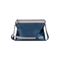 Whatna ショルダーバッグ メンズ メッセンジャーバッグ 縦型 横型 A4 B5 9.7インチipad収納可 オックスフォード布 防水 耐磨耗 ビジネスバッグ 小さい 斜めがけ バッグ 男性用 紳士用 黒 ブルー（8505）