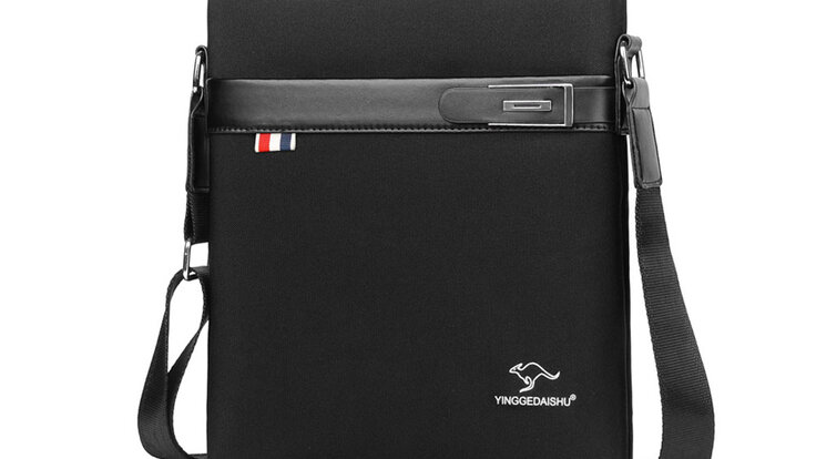 Whatna ショルダーバッグ メンズ メッセンジャーバッグ 縦型 B5