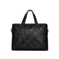 Whatna 2way 牛革 ショルダーバッグ メンズ 斜め掛け 手提げ バッグ 本革 厚手 A4 13.3 15センチpc収納可 レザー 縦型 横型 ビジネスバッグブリーフケース 通学 通勤鞄 軽量 実用 自転車かばん プレゼント男性