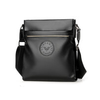 Whatna 牛革 ショルダーバッグ メンズ メッセンジャーバッグ 縦型 B5 10.5インチipad収納可 本 革 厚手 レザー ビジネスバッグ 小さい 斜めがけ バッグ 男性用 紳士用 黒 ブラウン（S173）