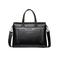 Whatna ビジネス バッグ メンズ 2way ショルダー 手提げ大容量 ブリーフケース A4 14インチPC対応 ブラウン 黒（18065）