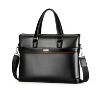 Whatna ビジネス バッグ メンズ 2way ショルダー 手提げ大容量 ブリーフケース A4 14インチPC対応 ブラウン 黒（16037）