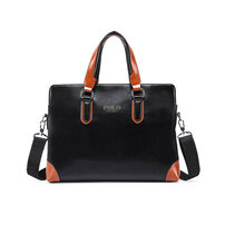 Whatna 2way 牛革 ショルダーバッグ メンズ 本革 斜め掛け 手提げ バッグ 縦型 横型 ビジネスバッグ A4 15インチpc収納可 ブリーフケース 通学 通勤鞄 軽量 実用 自転車かばん プレゼント男性 黒 ブルー（1620）