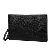 Whatna クラッチバッグ セカンドバッグ メンズ バッグ 牛革 レザー 本革 6枚カード収納 B5セカンドポーチ 大容量 紳士用 男性用 手持ちバッグ 人気 結婚式 おしゃれ 冠婚葬祭 ビジネス クラッチポーチ ブラック 黒