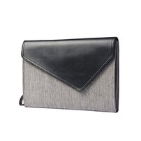 Whatna 3WAY セカンドバッグ クラッチバッグ メンズ [ メンズ バッグ クラッチ ショルダー 結婚式] 対応A4サイズ ショルダーバッグ レザー メンズポーチ 手持ちバッグ セカンドポーチ 大容量 冠婚葬祭 クラッチポーチ 紳士用 グレー1213+7