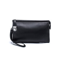 whatna 2way 牛革 ミニセカンドバッグ メンズ クラッチ バッグ 小さい 本皮 本革 12枚カード収納 小銭入 ジュアル フォーマル 冠婚葬祭 結婚式 紳士用 男性用 黒（3030）