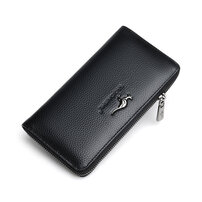 whatna 財布 メンズ 長財布 牛革 本革 小銭入れ カード12枚収納 大容量 ラウンドファスナー 財布 全3色 SP3060