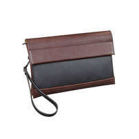 Whatna 2way 革 ミニセカンドバッグ メンズ クラッチ バッグ 小さい ビジネスバッグ 皮 2室の仕切 大容量 カジュアル フォーマル 冠婚葬祭 結婚式 紳士用 男性用 黒 ブラウン（JX80315）