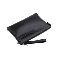 Whatna 2way 革 セカンドバッグ メンズ クラッチ バッグ 9.7インチのipad収納可 B5 6枚カード収納 小銭入 カジュアル フォーマル 冠婚葬祭 結婚式 バッグ紳士用 男性用 黑（89514）