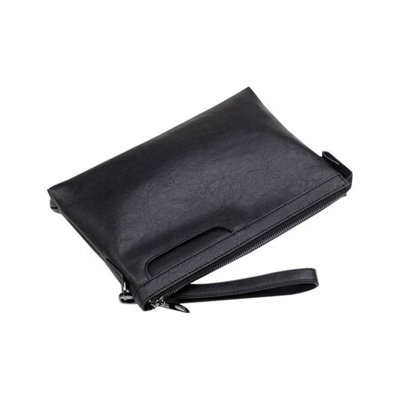 Whatna 2way 革 セカンドバッグ メンズ クラッチ バッグ 9 7インチのipad収納可 B5 6枚カード収納 小銭入 カジュアル フォーマル 冠婚葬祭 結婚式 バッグ紳士用 男性用 黑 514 Whatna