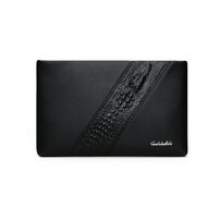 Whatna 2way 牛革 セカンドバッグ メンズ クラッチ バッグ 本革B5 10.5インチのipad収納可 6枚カード収納 小銭入 カジュアル フォーマル 冠婚葬祭 結婚式 バッグ紳士用 男性用 黑 fei116