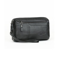 Whatna 2WAY 牛革 ミニセカンドバッグ メンズ クラッチ バッグ 2室仕切 本革 本皮 カジュアル フォーマル 冠婚葬祭 結婚式 バッグ紳士用 男性用 黑 ブラウン