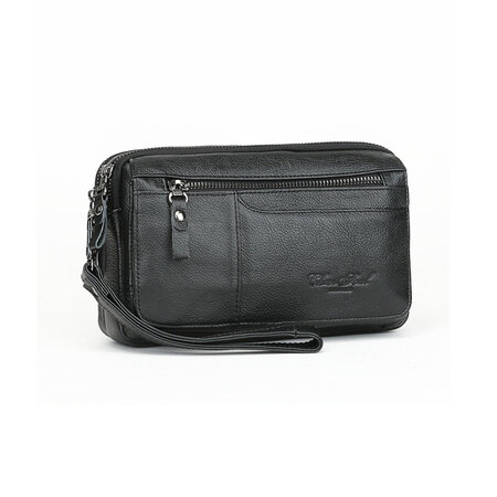 Whatna 2way 牛革 ミニセカンドバッグ メンズ クラッチ バッグ 2室仕切 本革 本皮 カジュアル フォーマル 冠婚葬祭 結婚式 バッグ紳士用 男性用 黑 ブラウン Whatna