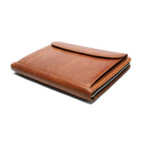 Whatna セカンドバッグ メンズ クラッチ バッグ 厚手 本革 牛革 A4 14インチair収納可 8枚カード収納可 ファイルバッグ 封筒袋 フォーマル冠婚葬祭 ビジネス 結婚式 バッグ 手持ちバッグ 紳士用 男性用 茶 ブラウン8704