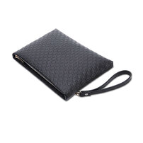 Whatna 2way セカンドバッグ メンズ クラッチ バッグ 本革 厚手 レザー B5 10.5インチのipad収納可 カジュアル フォーマル 冠婚葬祭 結婚式 バッグ紳士用 男性用 黑 （FL0408）