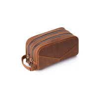 Whatna 2way 牛革 ミニセカンドバッグ メンズ クラッチ バッグ 天然 厚手 本革 レザー 2室仕切 ダブルファスナー カジュアル フォーマル 冠婚葬祭 結婚式 バッグ紳士用 男性用 ブラウン 黒 8184