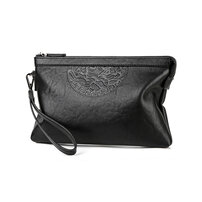 whatna 2way 革 セカンドバッグ メンズ クラッチ バッグ 9.7インチのipad収納可B5 6枚カード収納 小銭入 カジュアル フォーマル 冠婚葬祭 結婚式 バッグ紳士用 男性用 黑C3302