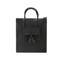 Whatna ビジネスバッグ メンズ 2wayショルダー 手提げ 厚手 皮革 大容量 ブリーフケース A4 15インチPC対応 旅行 出張 通勤 通学 就活 面接 バッグ かばん 男性用 ブラウン 黒（014）