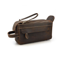 Whatna 2way 牛革 ミニセカンドバッグ メンズ クラッチ バッグ 厚手 本革 レザーカジュアル フォーマル 冠婚葬祭 結婚式 バッグ紳士用 男性用 ブラウン SNQB1009