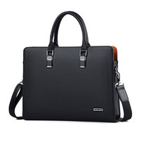 Whatna 革 ショルダーバッグ メンズ ビジネスバッグ2way 斜め掛け 手提げ バッグA4 15.5インチpc 収納可 本 革 厚手 レザー 横型 ブリーフケース フォーマルバッグ 肩掛けバッグ プレゼント男性 绅士用 黒 ブラウン（0026）