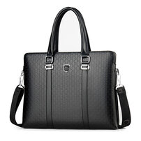 Whatna 革 ショルダーバッグ メンズ ビジネスバッグ2way 斜め掛け 手提げ バッグA4 15.5インチpc 収納可 本 革 厚手 レザー 横型 ブリーフケース フォーマルバッグ 肩掛けバッグ プレゼント男性 绅士用 黒 ブラウン（1905）