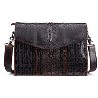 Whatna 天然 牛革 ショルダーバッグ メンズ ビジネスバッグ 旅行バッグ 斜め掛け バッグA4 収納可 本 革 厚手 レザー 横型 ブリーフケース フォーマルバッグ 肩掛けバッグ プレゼント男性 绅士用（YJBB-1118）