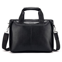 Whatna 革 ショルダーバッグ メンズ ビジネスバッグ 旅行バッグ2way 斜め掛け 手提げ バッグA4 横型 ブリーフケース フォーマルバッグ 肩掛けバッグ プレゼント男性 绅士用（005-2）