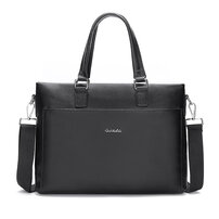 Whatna 天然 牛革 ショルダーバッグ メンズ ビジネスバッグ 旅行バッグ2way 斜め掛け 手提げ バッグA4 15インチpc 収納可 本 革 厚手 レザー 横型 ブリーフケース フォーマルバッグ 肩掛けバッグ プレゼント男性 绅士用（6190）