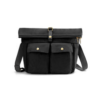 Whatna 帆布 厚め ショルダーバッグ メンズ ワンショルダー斜め掛けバッグA4 15インチpc収納可 メッセンジャーバッグ 旅行バッグ 肩掛けバッグ プレゼント男性 绅士用（0010）