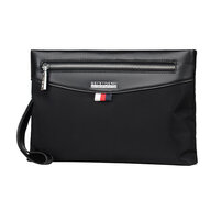 Whatna クラッチ バッグ メンズ バッグ セカンドバッグ 大きめ ipad9.7収納可 化粧かばん 手持ちバッグ 結婚式 バッグ 冠婚葬祭バッグ 男性用 紳士用 通勤用 黒 青（Z3005）