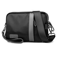 Whatna 2way セカンドバッグ メンズ バッグ [クラッチ ショルダー 肩掛け 結婚式 バッグ] ipad mini収納可 ビジネス カジュアル フォーマル 冠婚葬祭 バッグ紳士用 男性用 黒 青 1225